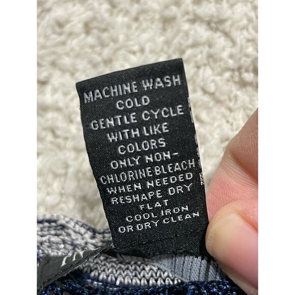 INC International Concepts Womens Small Knitted Flowy Shimmer Long Cardigan Blue - Picture 9 of 9